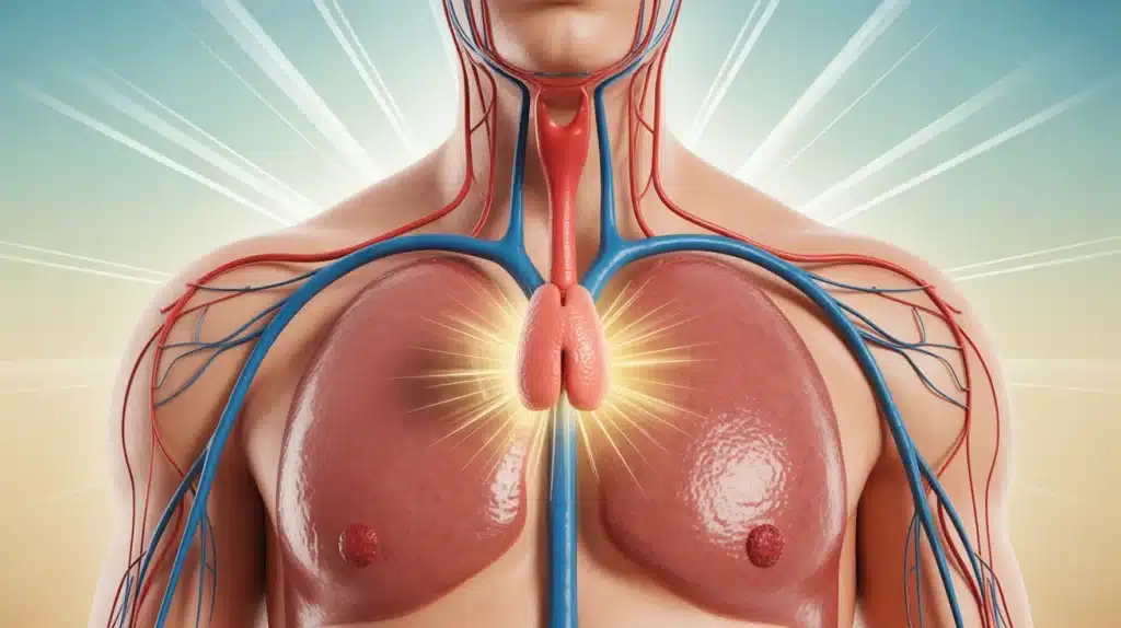 Illustration vectorielle ganglion sous l aisselle anatomie simplifiée