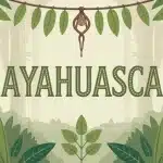 Illustration vectorielle ayahuasca liane Banisteriopsis caapi et feuilles Psychotria viridis