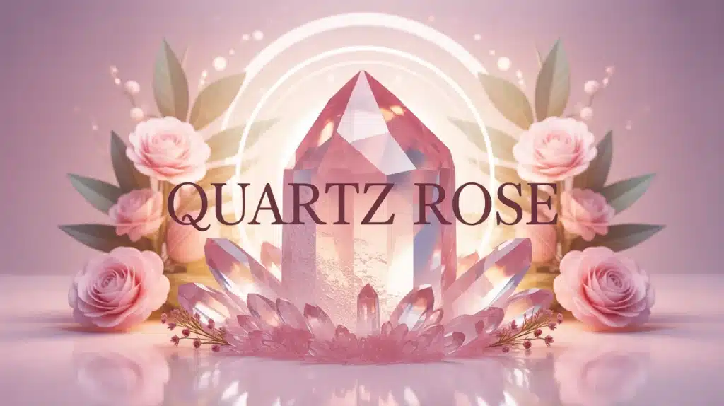 Illustration vectorielle quartz rose doux et harmonieux