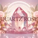 Illustration vectorielle quartz rose doux et harmonieux