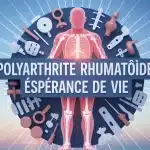 illustration vectorielle polyarthrite rhumatoïde espérance de vie