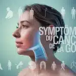 Illustration vectorielle des symptômes du cancer de la gorge