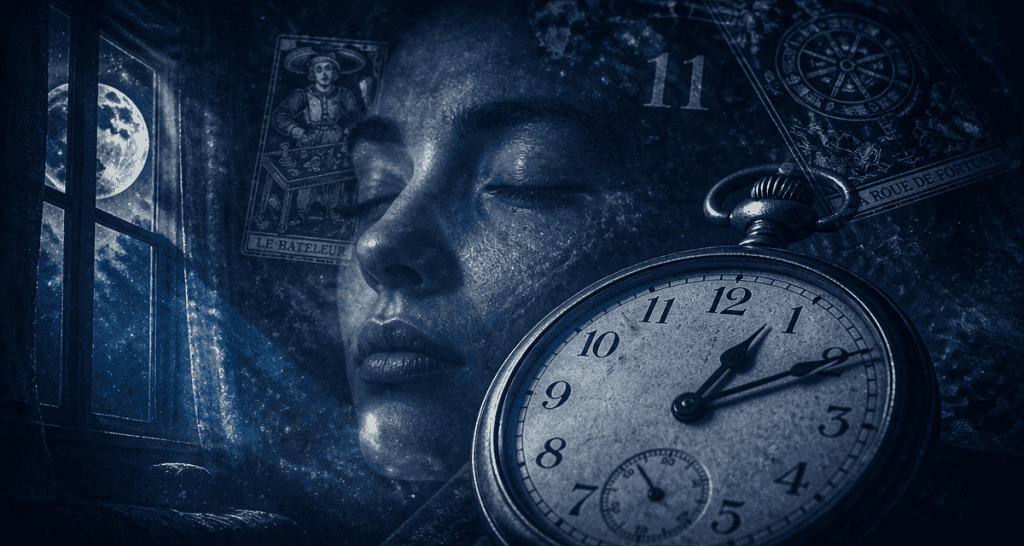 01h10 signification montre ancienne tarot symbole