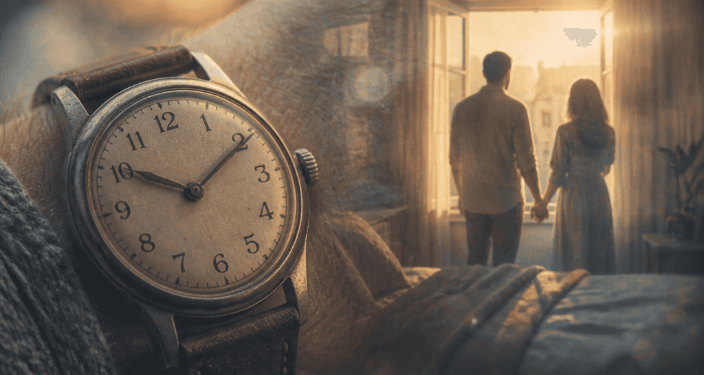 10h10 amour montre et couple main dans la main