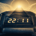 22h11 signification montre numérique et escalier symbolique