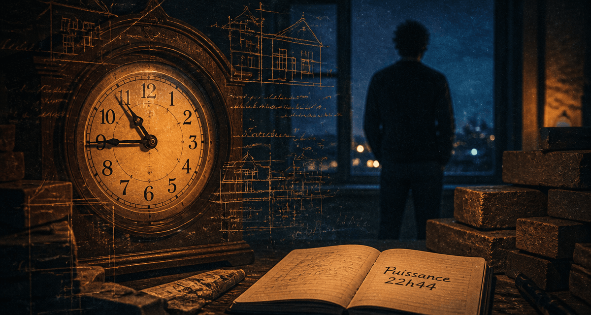 22h44 signification horloge ancienne et plans d'avenir