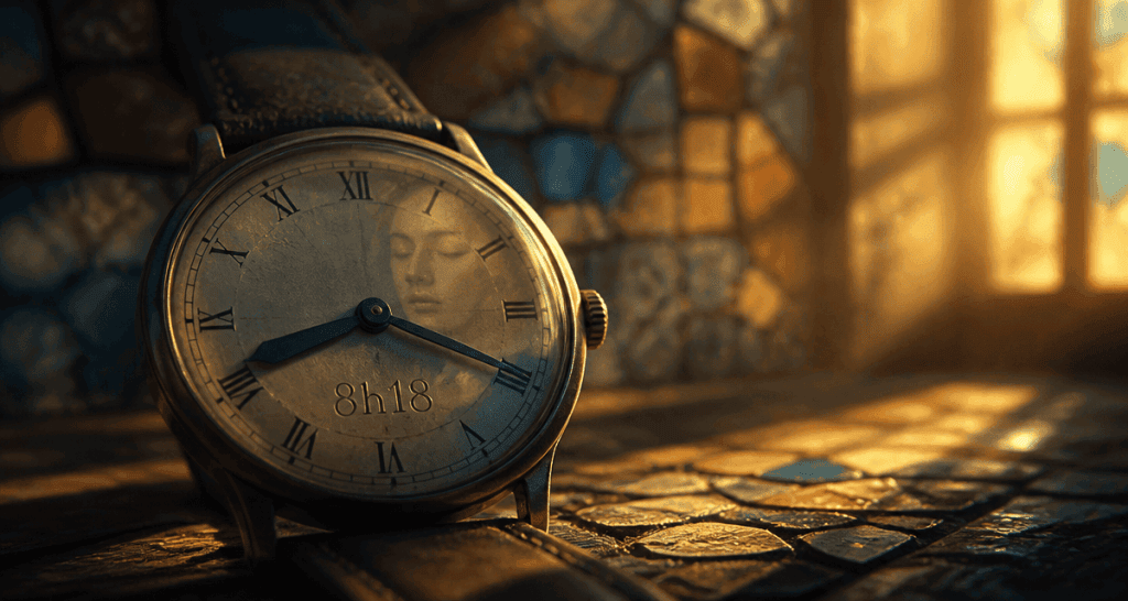 8h18 signification montre ancienne intuition femme