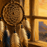 Attrape reve amerindien artisanal suspendu