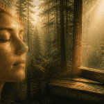 combien de temps dure un éveil spirituel visage serein et lumière