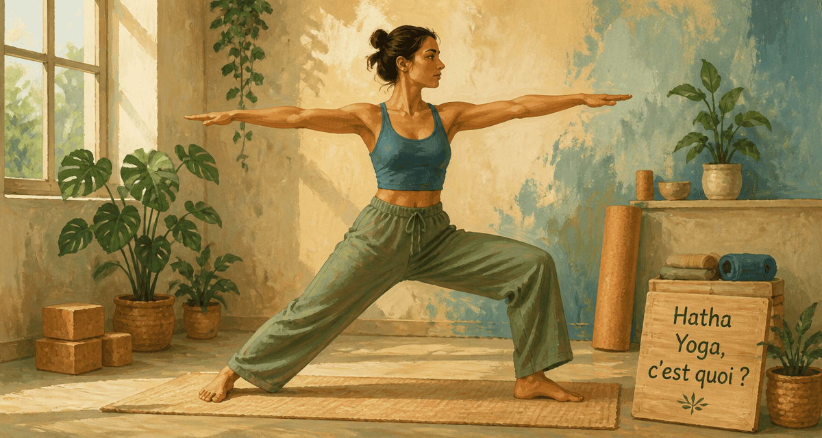 hatha yoga c est quoi femme posture guerrier II