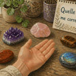 quelle pierre me correspond cercle de pierres lithothérapie main ouverte