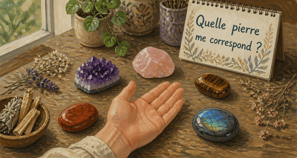 quelle pierre me correspond cercle de pierres lithothérapie main ouverte