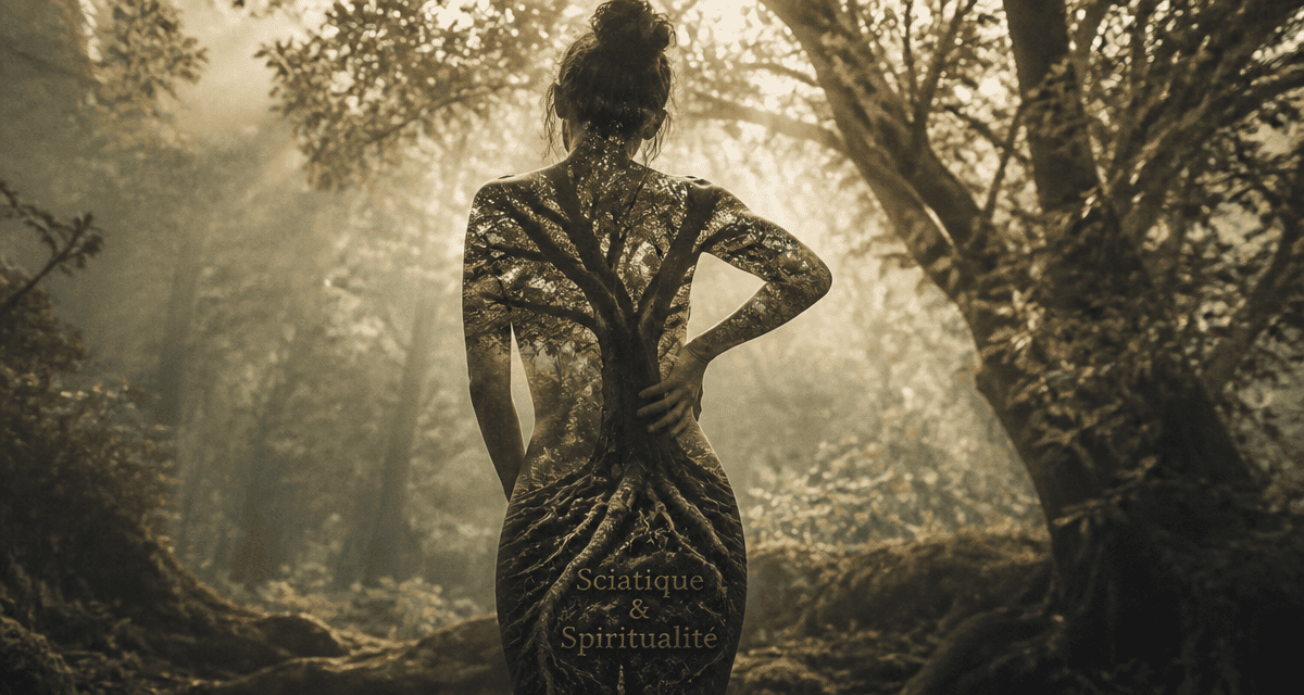 sciatique signification spirituelle femme dos racines arbre