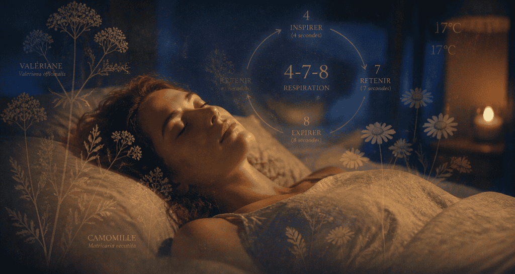 technique pour s endormir rapidement femme lit respiration