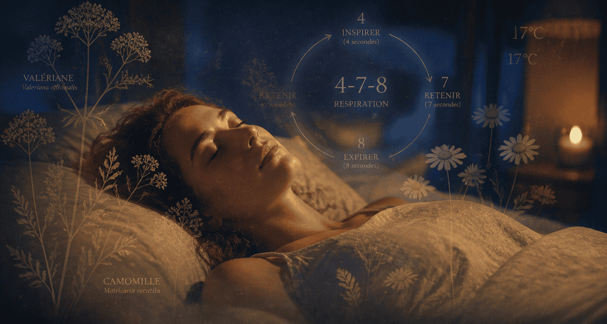 technique pour s endormir rapidement femme lit respiration