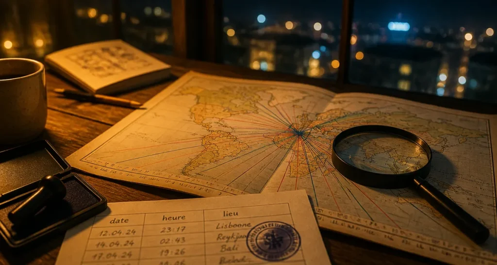 Astrocartographie : carte de lignes planétaires pour choisir un lieu de vie