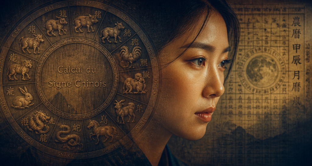 calcul du signe chinois cercle zodiaque bois