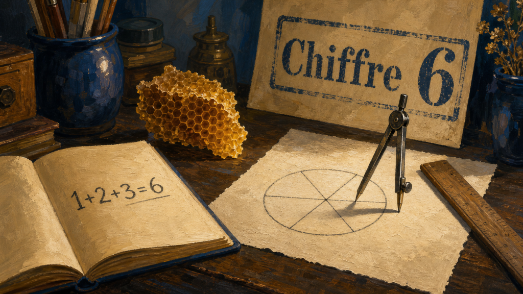 Chiffre 6 : équilibre, géométrie et cercle en six parts