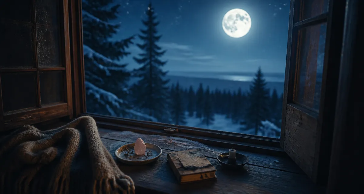 Lune du Loup 2025 signification : pleine lune du 13 janvier sur la neige
