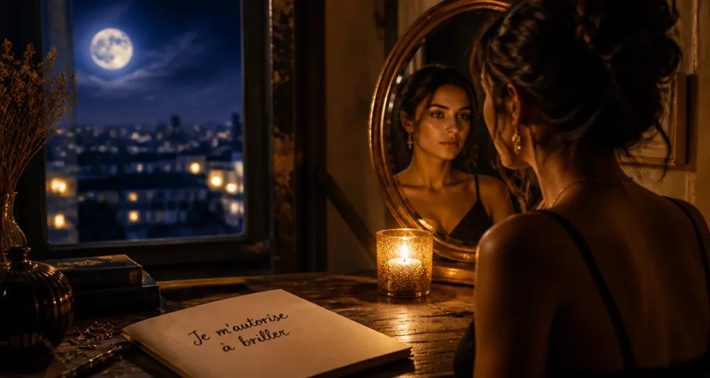 Pleine lune en lion, miroir et bougie : je m’autorise à briller