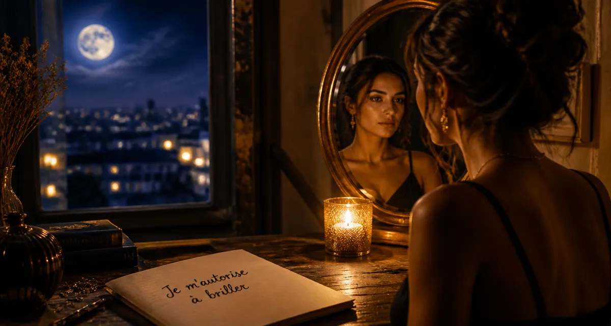 Pleine lune en lion, miroir et bougie : je m’autorise à briller