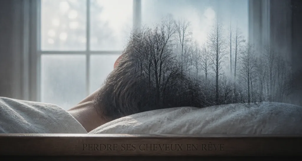 rever de perdre ses cheveux illustration homme cheveux tombant
