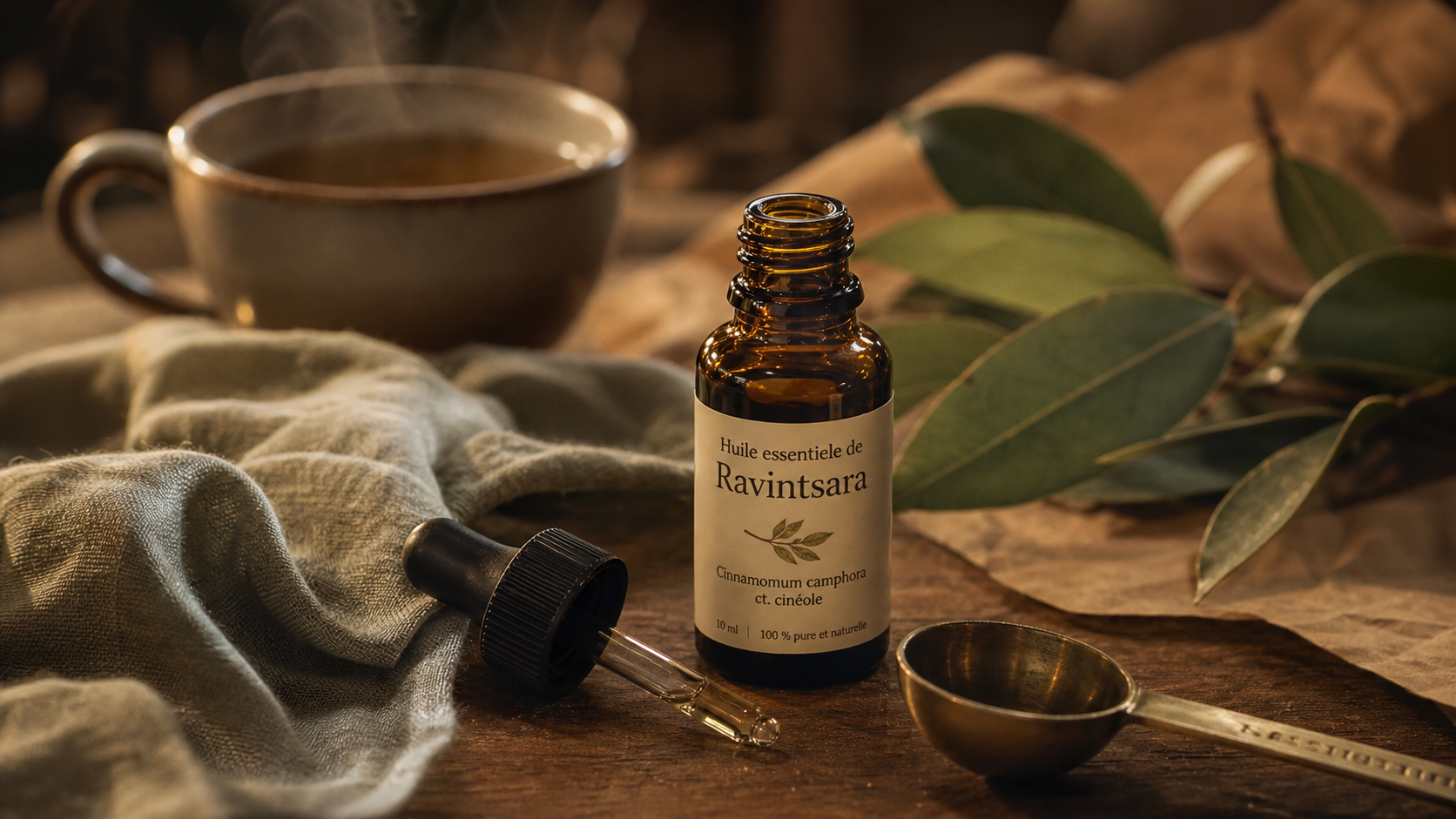 Bienfaits du ravintsara : huile essentielle pour respiration plus légère