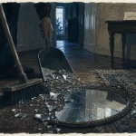 Casser un miroir sans faire exprès : éclats et “Sept ans”, quoi faire après la casse.