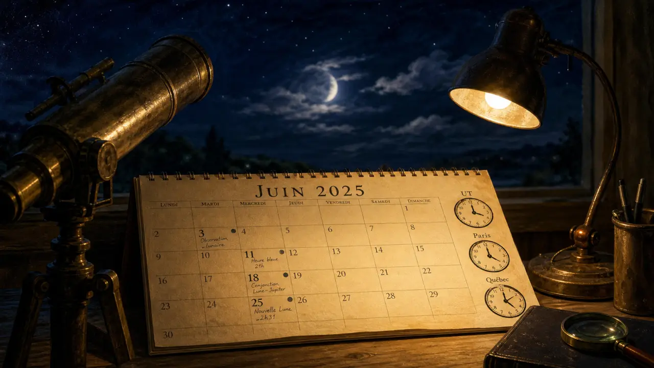 Lune juin 2025 : dates à retenir par fuseau horaire