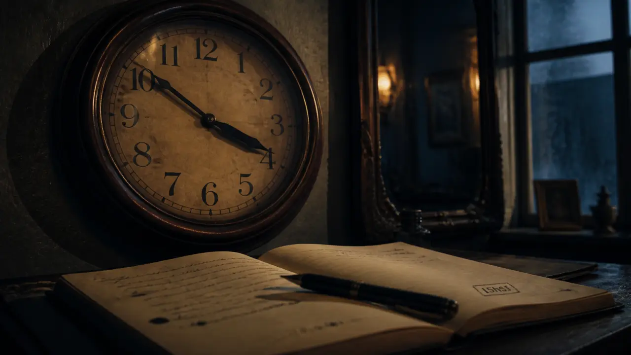 15h51 signification spirituelle : vieille horloge à 15h51