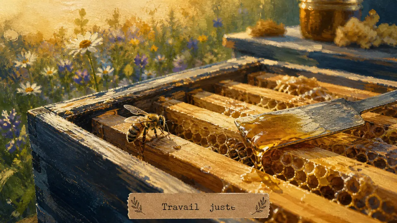 Abeille signification spirituelle : travail juste, abondance dans la ruche