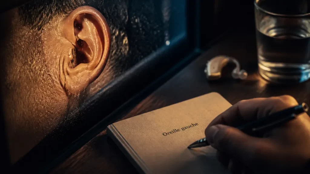 Oreille gauche qui siffle : intuition, acouphène et signaux à surveiller