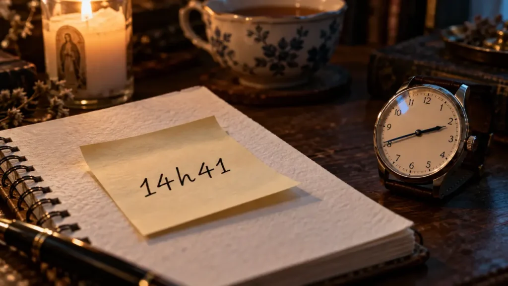 14h41 signification spirituelle : un changement à accueillir, pas une prédiction