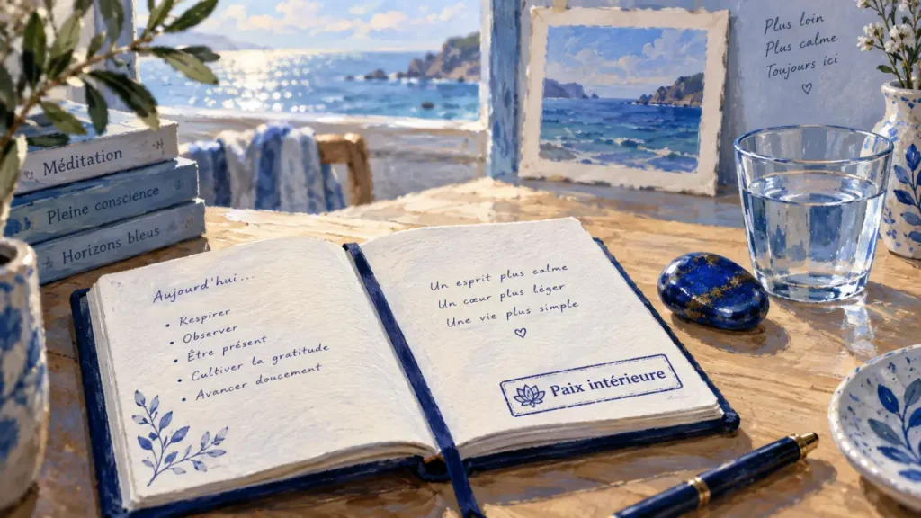 Le bleu relie ciel, intériorité et intuition : sa signification spirituelle