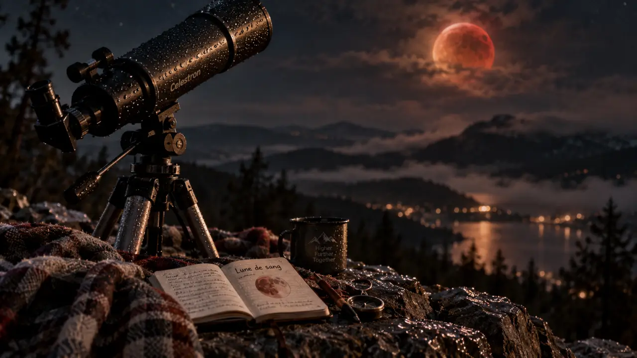 Lune de sang : signification spirituelle, éclipse lunaire rouge nocturne
