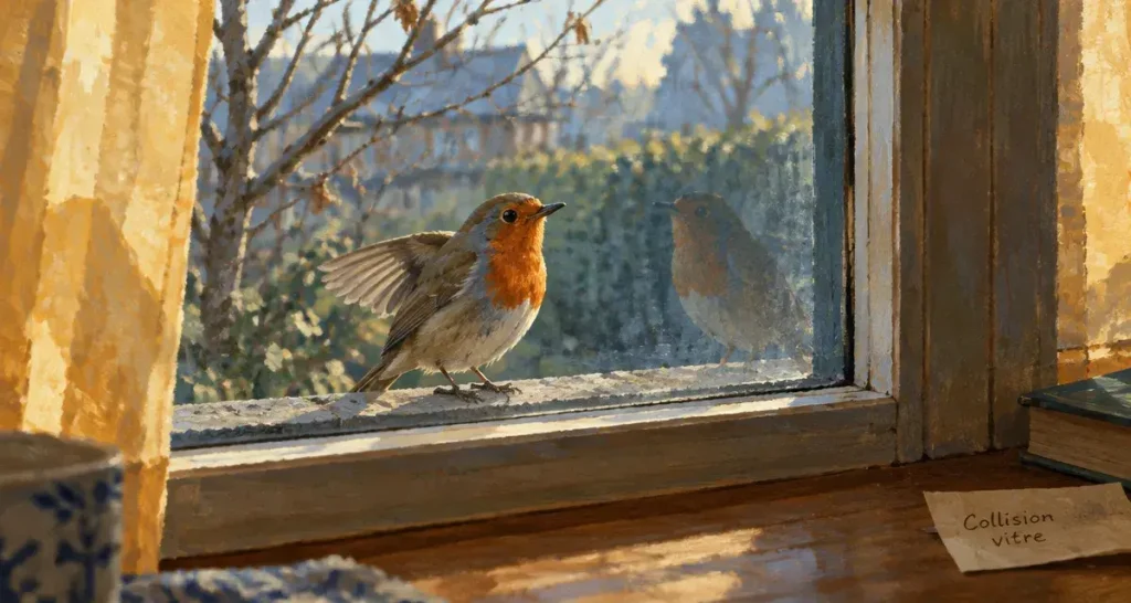 Un oiseau qui tape contre une vitre annonce rarement la mort : symbole, causes et gestes utiles