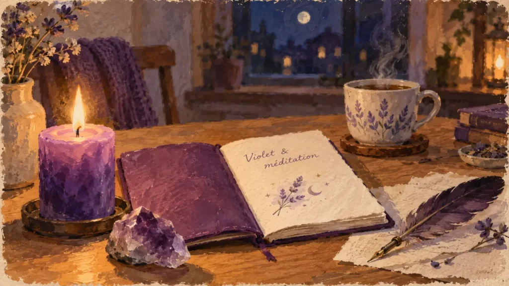 Le violet relie intuition, apaisement et chakra couronne